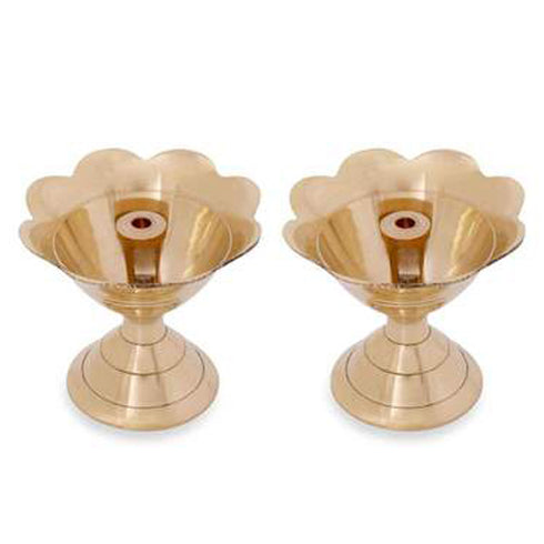 Brass Devdas Deepak  Pack Of 10 - 520gms